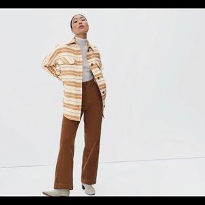 Everlane shaket plaid shirt jacket M medium new